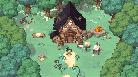 Explore a mystical forest in Little Witch in the Woods on Nintendo Switch